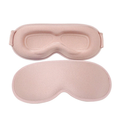 3D blackout eye mask integrated 3D nasal wing breathable elastic band adjustment - Korvel