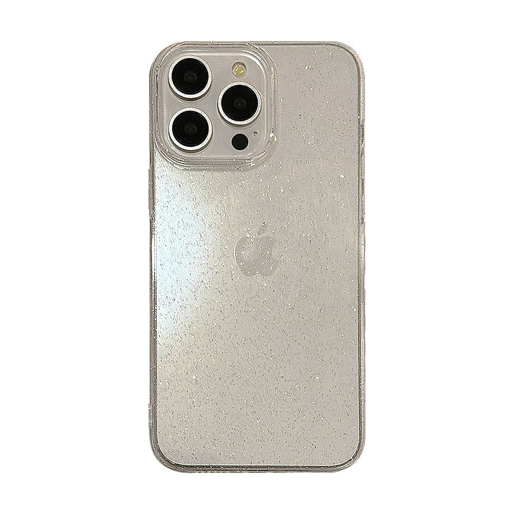 Transparent Glitter Simple Apple 14 Promax Phone Case 13 Suitable for iPhone 15 Soft Case 11 Advanced Luxury 12 - Korvel