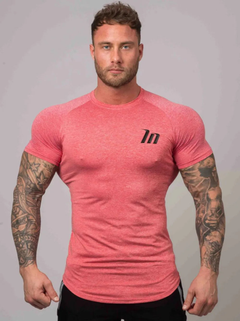 T-shirt à col rond à manches courtes pour hommes grandes tailles
