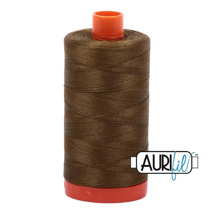 Bobina Grande de Algodón Aurifil 50wt 4173 Verde Oliva Oscuro