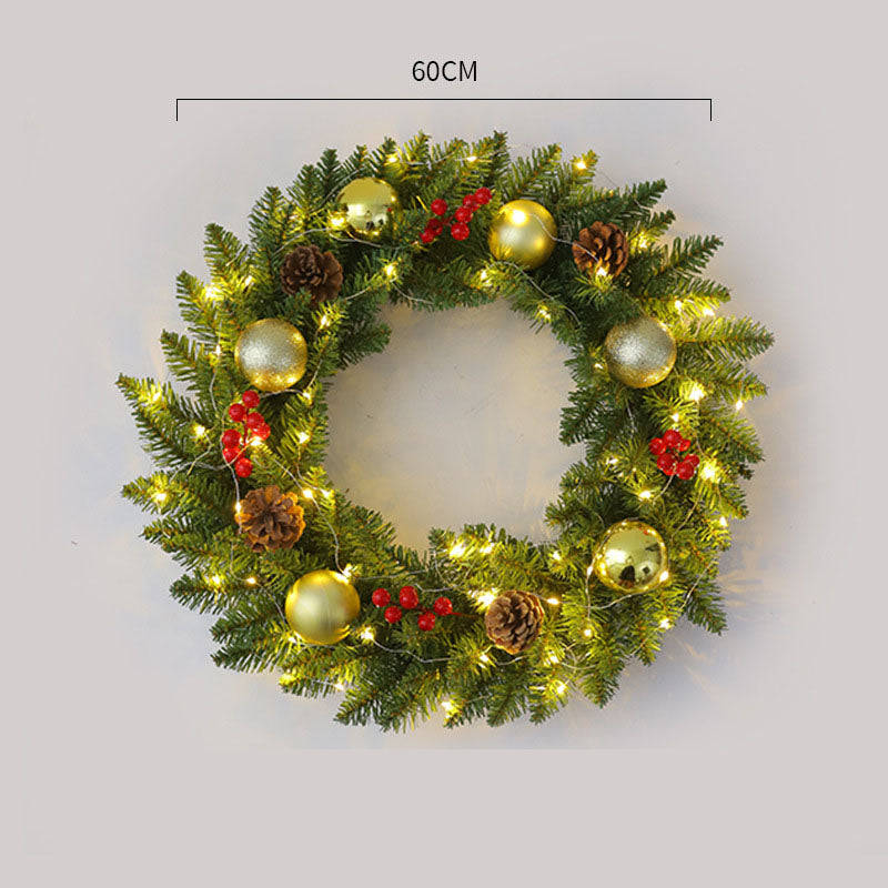 Corona de Navidad de Ratan Elegante - Disponibles en Múltiples Tamaños