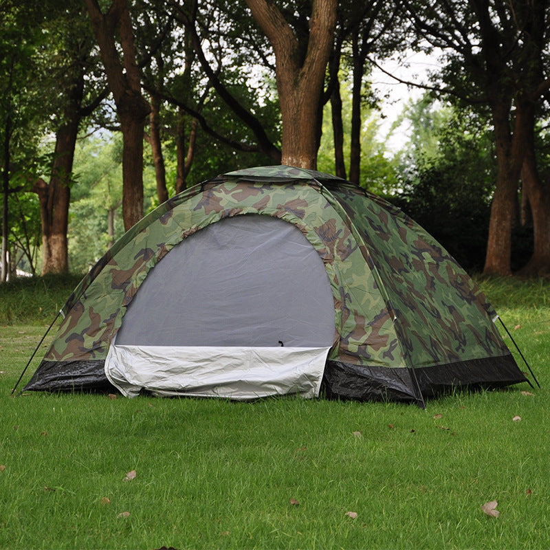 Tente de loisirs double camouflage pour aventures en plein air