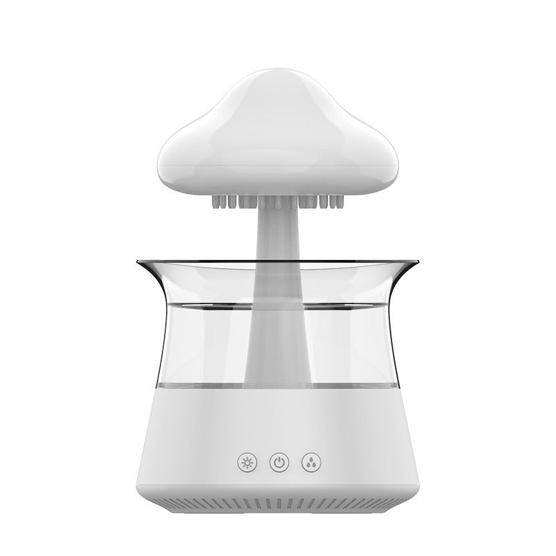 New Designed Cool Mist Essential Oil 7 Colors LED Night Light Wood Grain Cloud Rain Water Air Humidifier - Korvel
