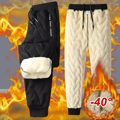 Pantalons de survêtement thermiques en polaire pour hommes - Chaleureux et élégant