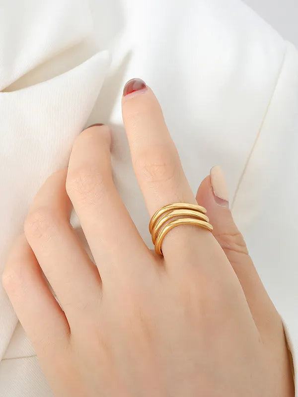 Non fading personalized fashionable light luxury versatile ring accessories for women - Korvel