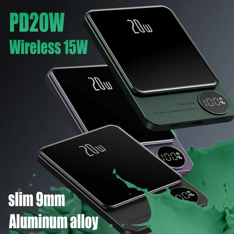 10000mAh MagSafe Magnetic Power Bank - PD20W Wireless Fast Charger
