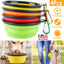 GBruno 4Pcs Cuencos de Silicona Colapsables para Perros