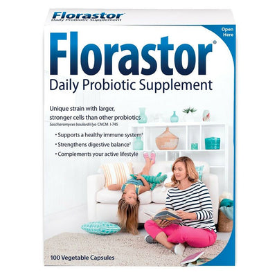 Supplément probiotique quotidien Florastor, 250 mg, 100 capsules