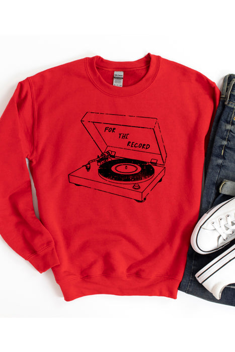 For the Record Unisex Cozy Sweatshirt