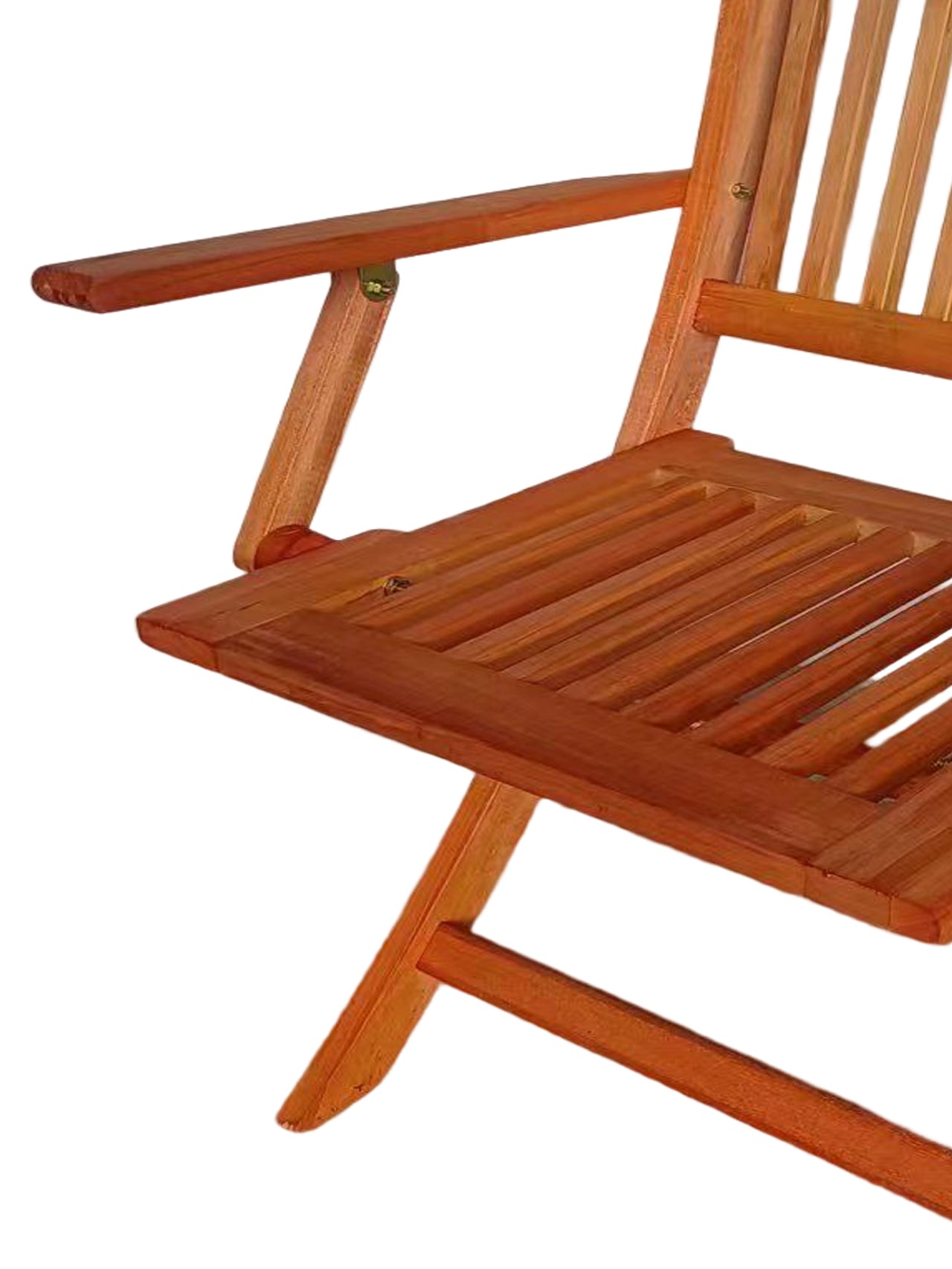 Foldable Patio Dining Set 4 Folding Chairs Indoor and outdoor universal Teak - Korvel