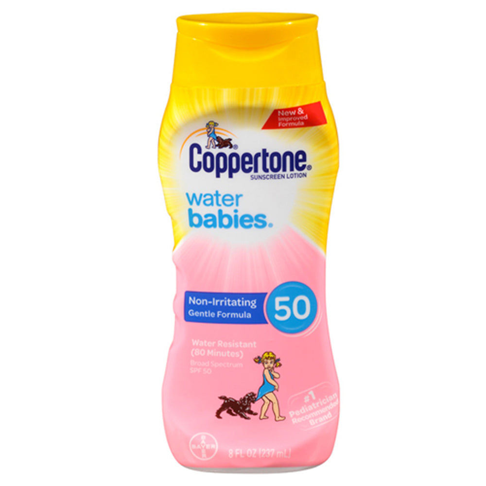 Lotion solaire Coppertone Water Babies - SPF 50 - 8 Fl Oz