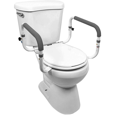 Carex Toilet Support Rail for Enhanced Bathroom Safety