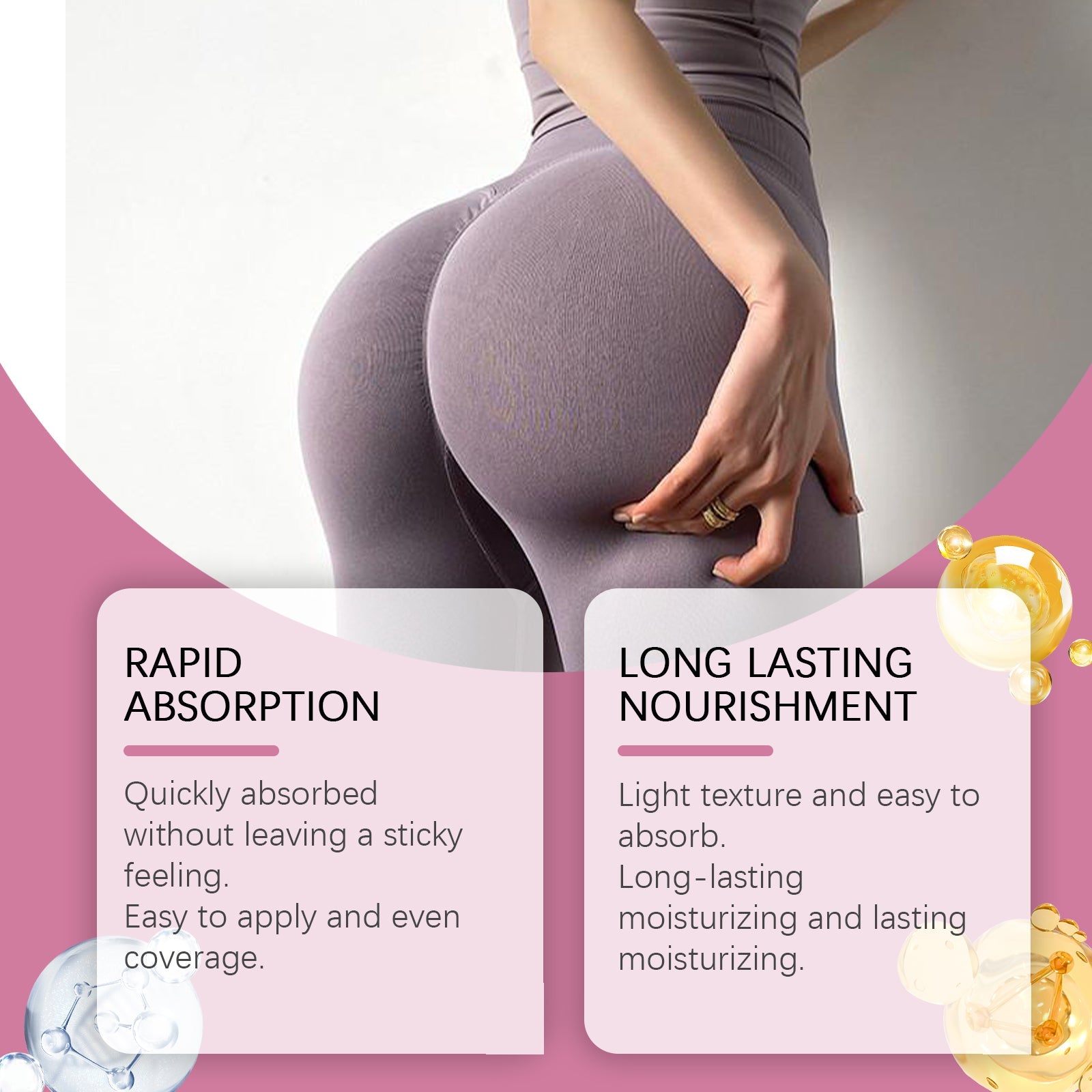 Collagen Butt Cream, Butt Care Lift Hydrating And Moisturizing Butt Line Massage Cream - Korvel