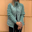 Chaqueta de algodón con cuello alzado para mujer con bolsillos de invierno
