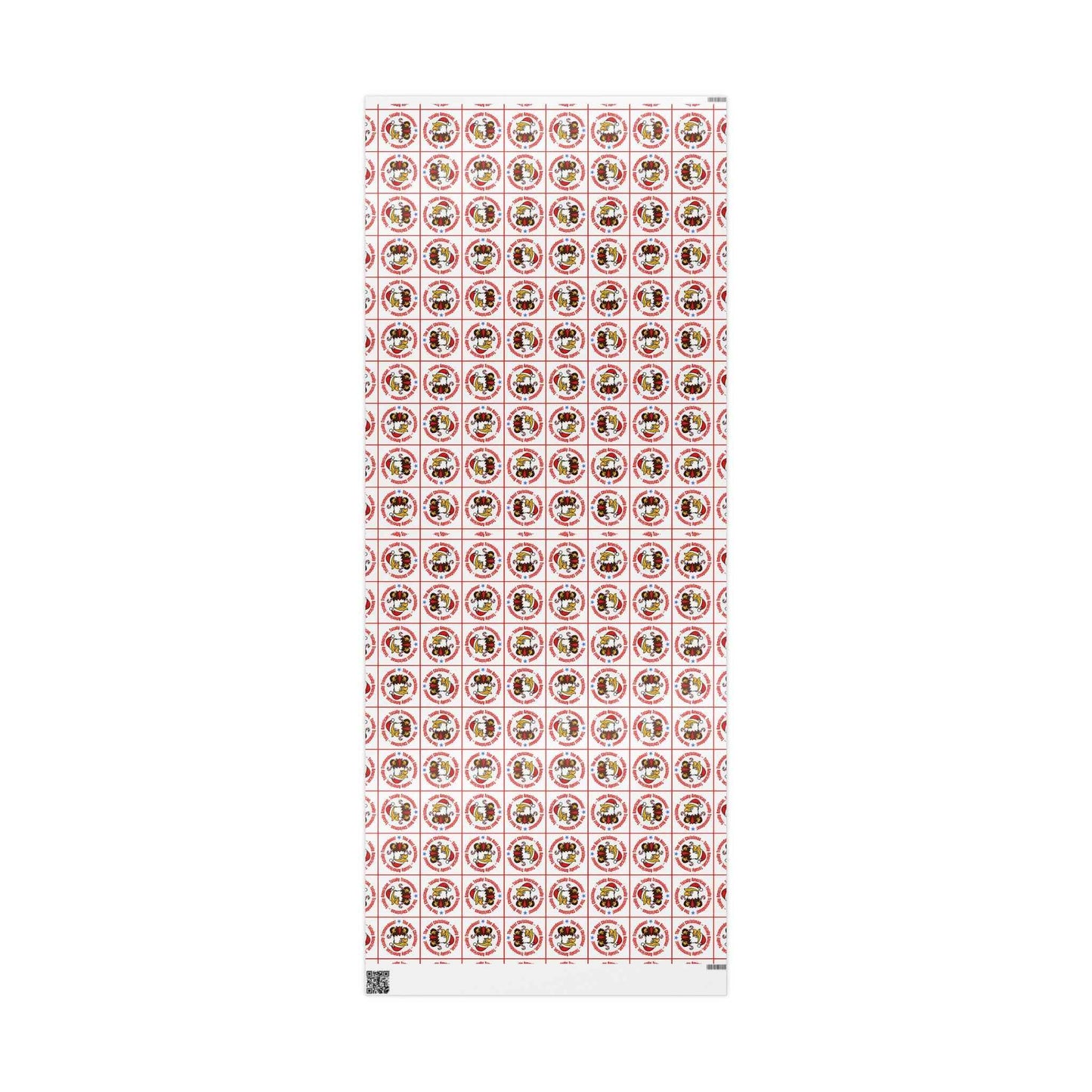 Papier d'emballage parodique de Noël patriotique