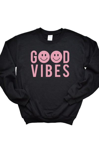 Good Vibes Unisex Cozy Sweatshirt