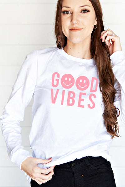 Good Vibes Long Sleeve Tee