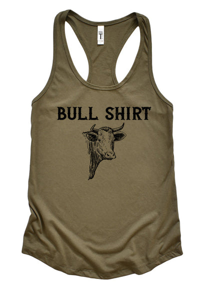 Bull Shirt Racerback Tank Top
