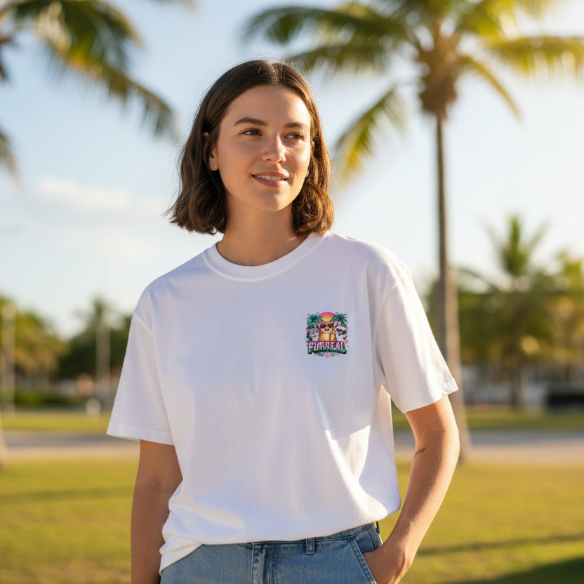 Camiseta Furreal Cat Sunset | Camiseta Unisex