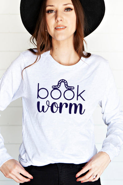 Book Worm Long Sleeve Tee - Korvel