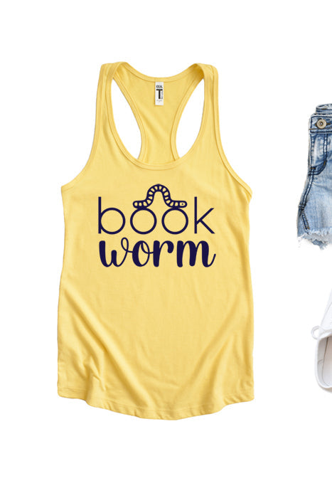 Book Worm Racerback Tank Top