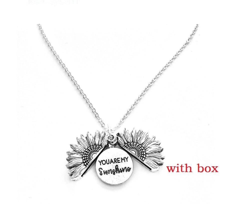 Collar de Letras Dobles Girasol
