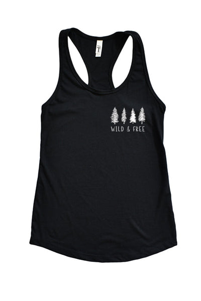 Wild & Free Racerback Tank Top - Korvel