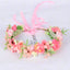 Corona de Flores de Hada Nupcial - Accesorio de Cabello de Tela Elegante
