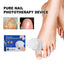 Pure Nail Phototherapy Device, Repair Broken Nails Innail Thickening Brightening Nails Gentle Cleaning Gray Nail Care - Korvel