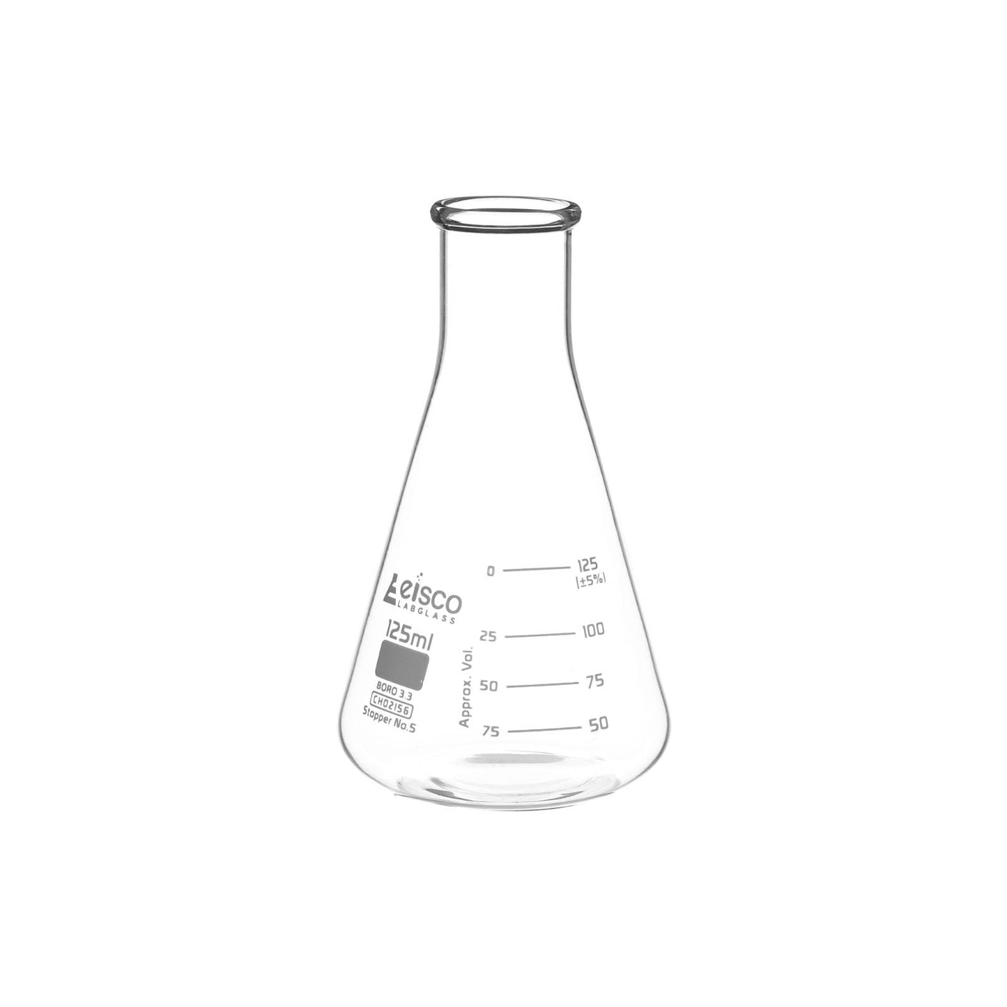 Matraz Erlenmeyer Premium de 125 mL para Uso en Laboratorio