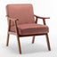 Mid-Century Modern Chair, Living Room Chair with Solid Wood Frame, Accent Chair Extra-Thick Backrest, Wingback Chair for Bedroom - Korvel