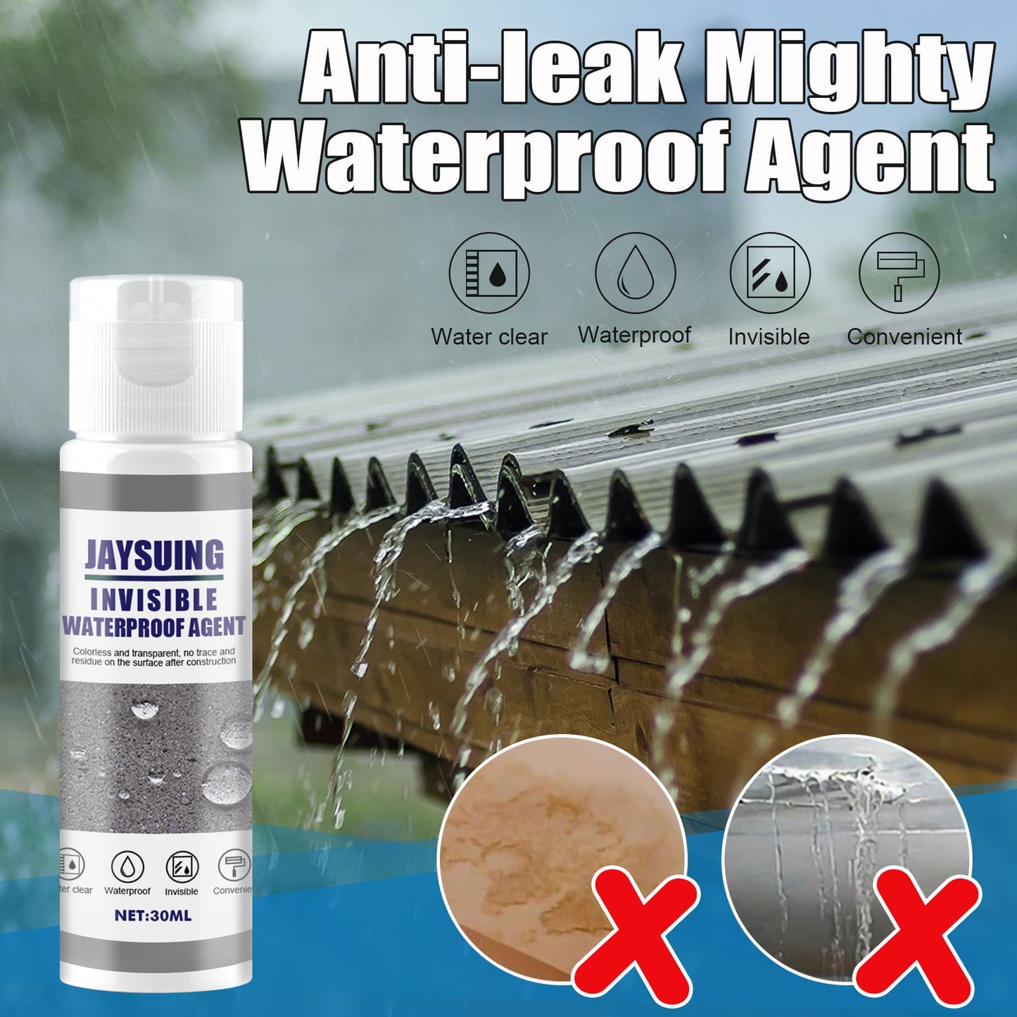 Pintura Adhesiva Impermeable Premium para Superficies Exteriores