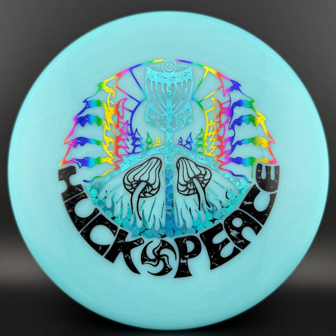 Soft Neo Spore - Huk Lab Peace Triple Foil Stamp Disc