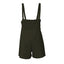 Drawstring Wide Strap Overalls with Pockets - Korvel