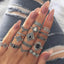 15 Piece Alloy Vintage Ring Set - Korvel