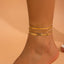 Personalized Punk Chain Anklet Set - Stylish Foot Jewelry