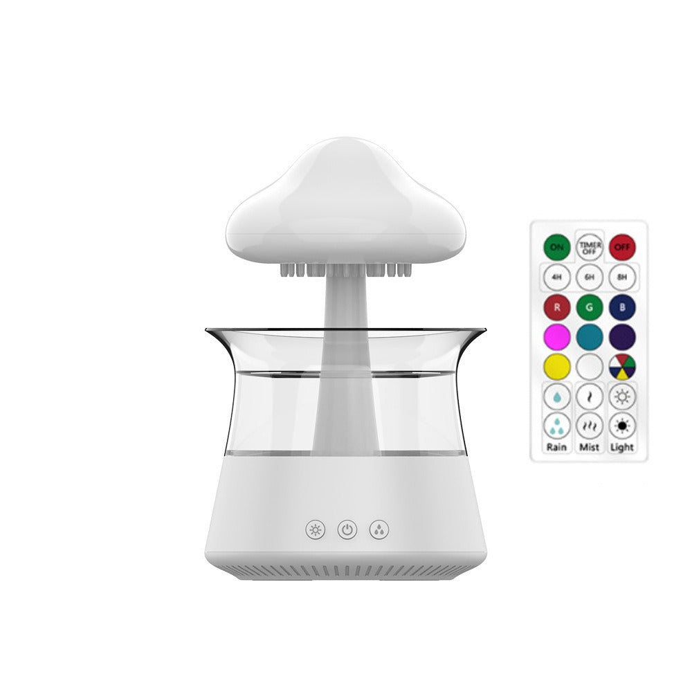 New Designed Cool Mist Essential Oil 7 Colors LED Night Light Wood Grain Cloud Rain Water Air Humidifier - Korvel
