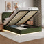 Hydraulic Storage Bed with RGB LED Lights and Bluetooth Speaker