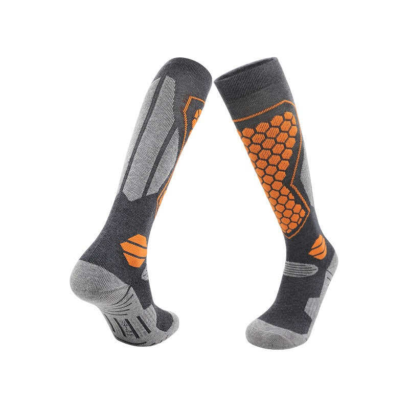 Outdoor Warm Snow Socks Merino Wool Socks Long Tube Thick Foot Warming Skiing Socks Towel Bottom Thick Socks - Korvel