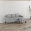 light grey Sofas for families, apartments, dorms, bonus rooms, compact Spaces with lounge lounges L-shaped design for the chaise - Korvel