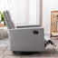 Chaise à bascule rembourrée moderne pour nursery - Gris