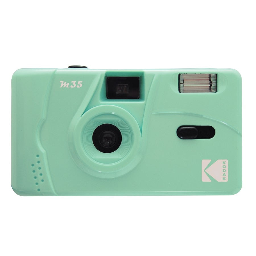 KODAK Vintage Retro M35 / M38 35mm Reusable Film Camera Sky Blue/ Yellow / Mint Green / Pink / Red / Cobalt Blue - Korvel