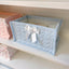 1pc Square Storage Basket: Desktop Organizer, Korean Quilted Design, Cute Storage Frame for Home Decor - Korvel