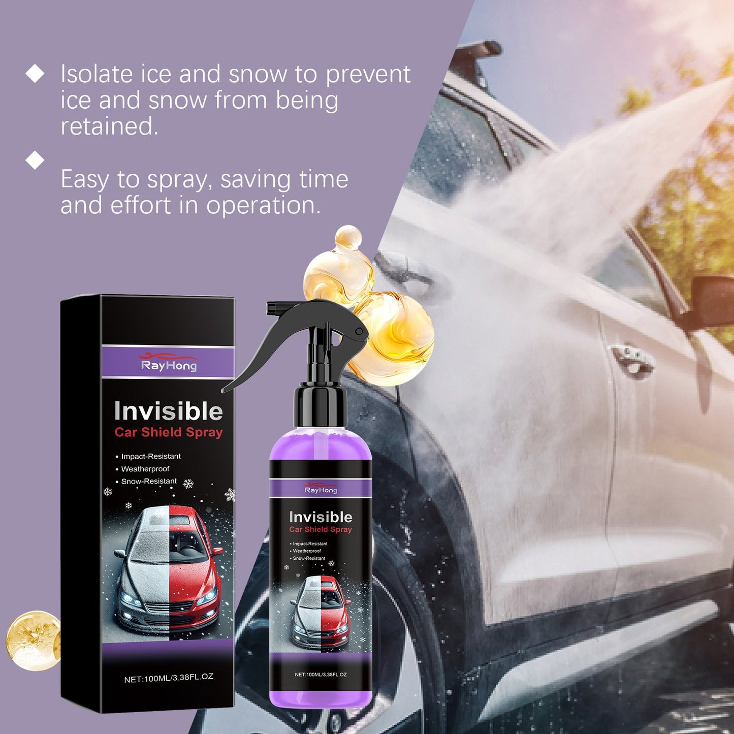 Car Coating Protective Spray Anti-Scratch Enhanced Gloss Paint Coating Spray Car Paint Maintenance - Korvel