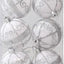 Vibrant Glitter Christmas Balls - Set of 6
