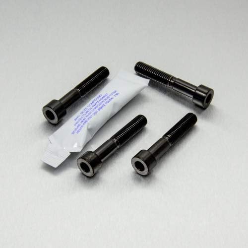 Premium Stainless Steel Front Axle Pinch Bolt Set - Black Finish - Korvel
