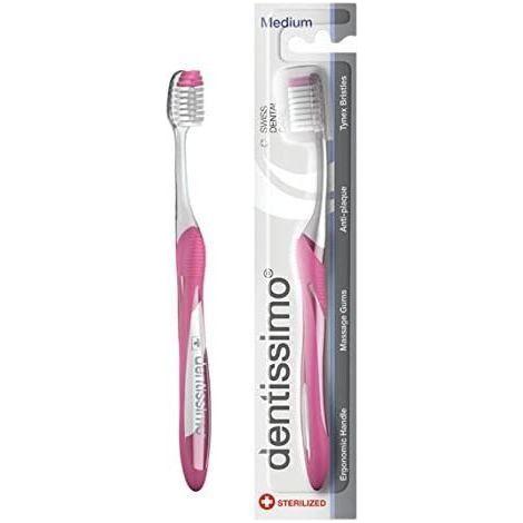 Cepillo de dientes Dentissimo Medium Rosa