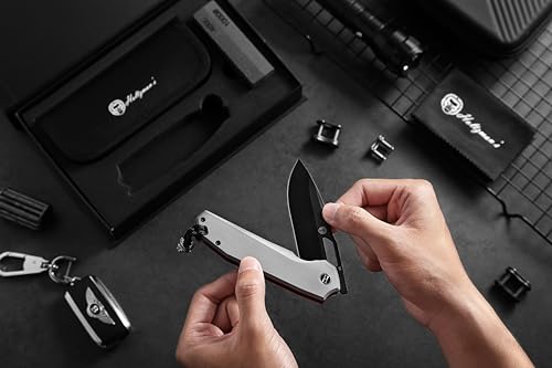 Sentinel Adventure Folding Knife Gift Set - Black Blade with G10 Handle - Korvel