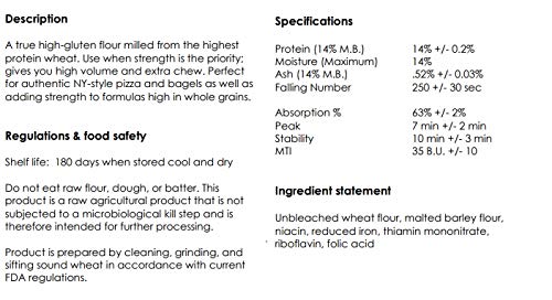 Harina de Trigo Americana Artesanal™ Sin Blanquear de Alto Gluten - 14.2% de Proteína
