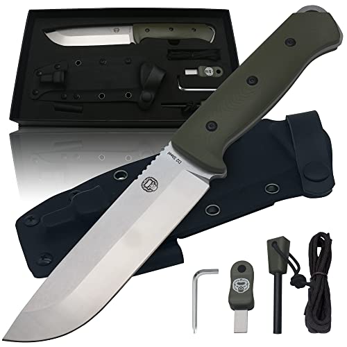 Bushwhacker D2 Steel Bushcraft Survival Knife Gift Set - Ultimate Outdoor Companion - Korvel